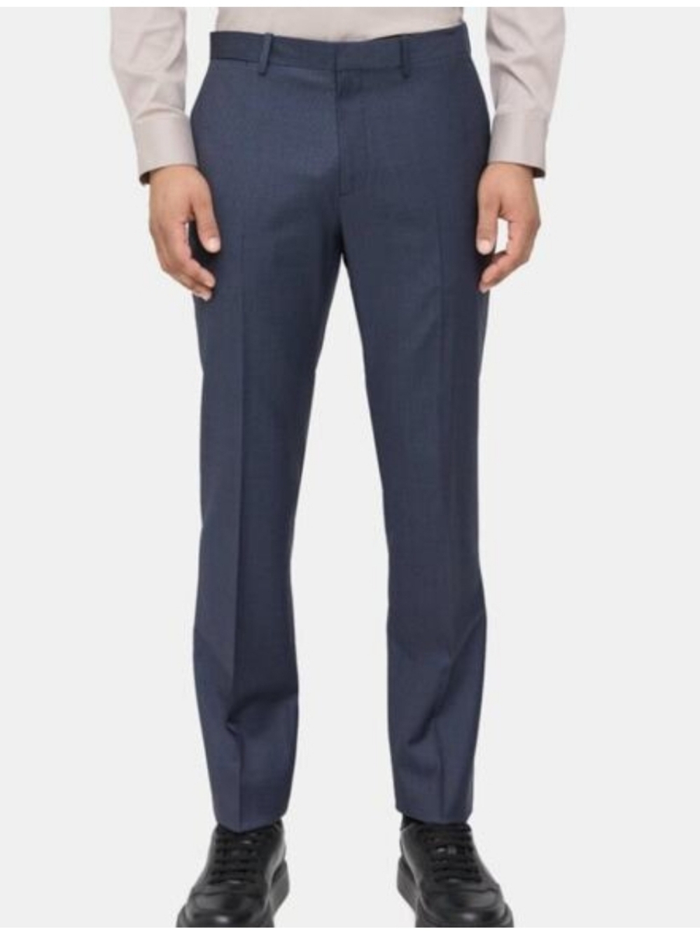 Theory Wool Jake Stretch Navy Blue Pants Slim Straight Men Size 30 Waist